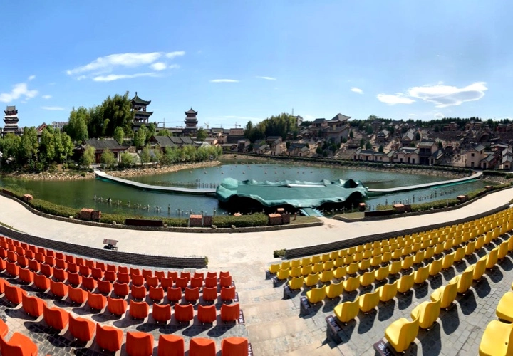 Cultural Tourism Project with T.I line array system set up,which realized the waterproof line array