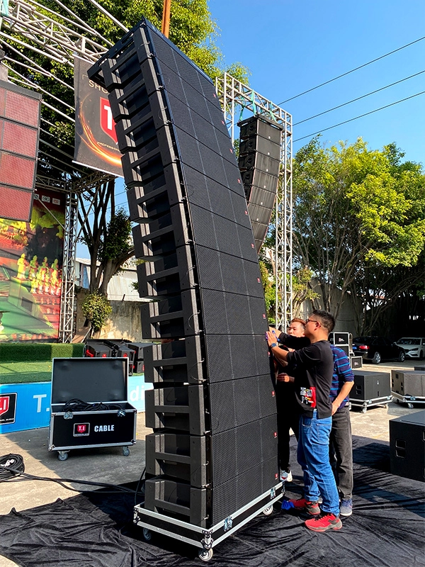 Speaker line array install