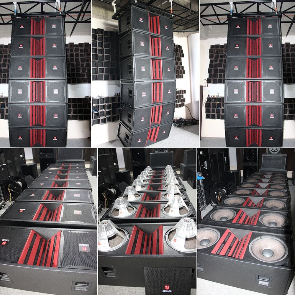 LA-215 sound system installation line array speaker system