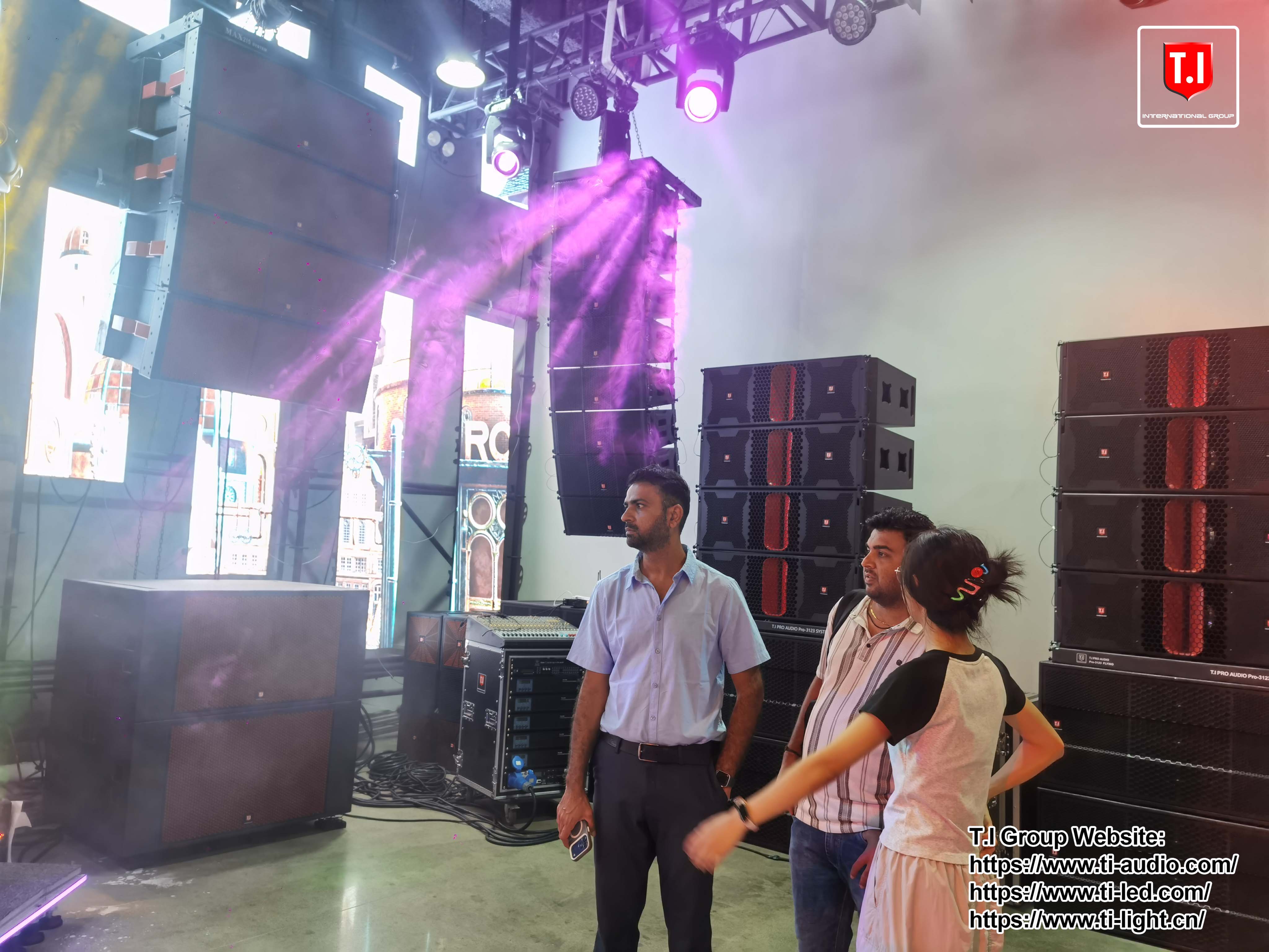 India Client Visits T.I Pro Audio for Business Discussion