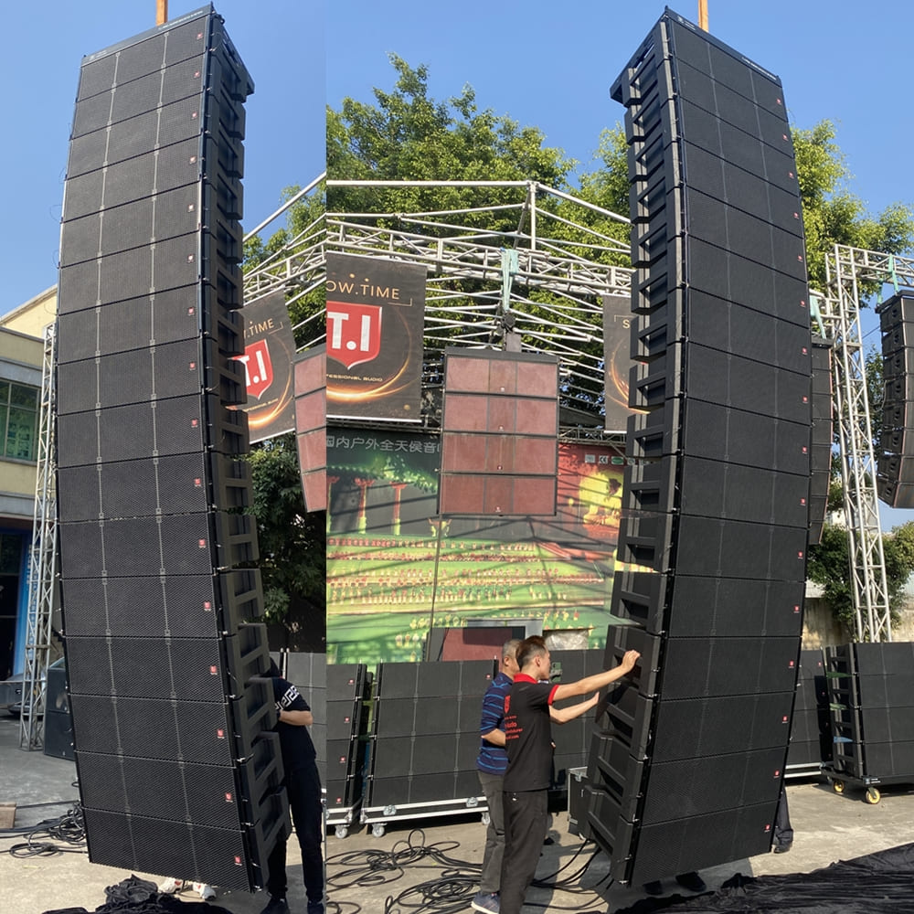 🚀 Unleash the Power of Sound, T.I Pro Audio MAX-212 Dual 12- 3-Way Line Array Speaker System!