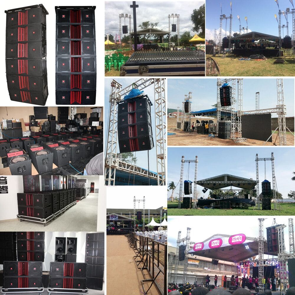 LA-215 line array testing line array speaker system