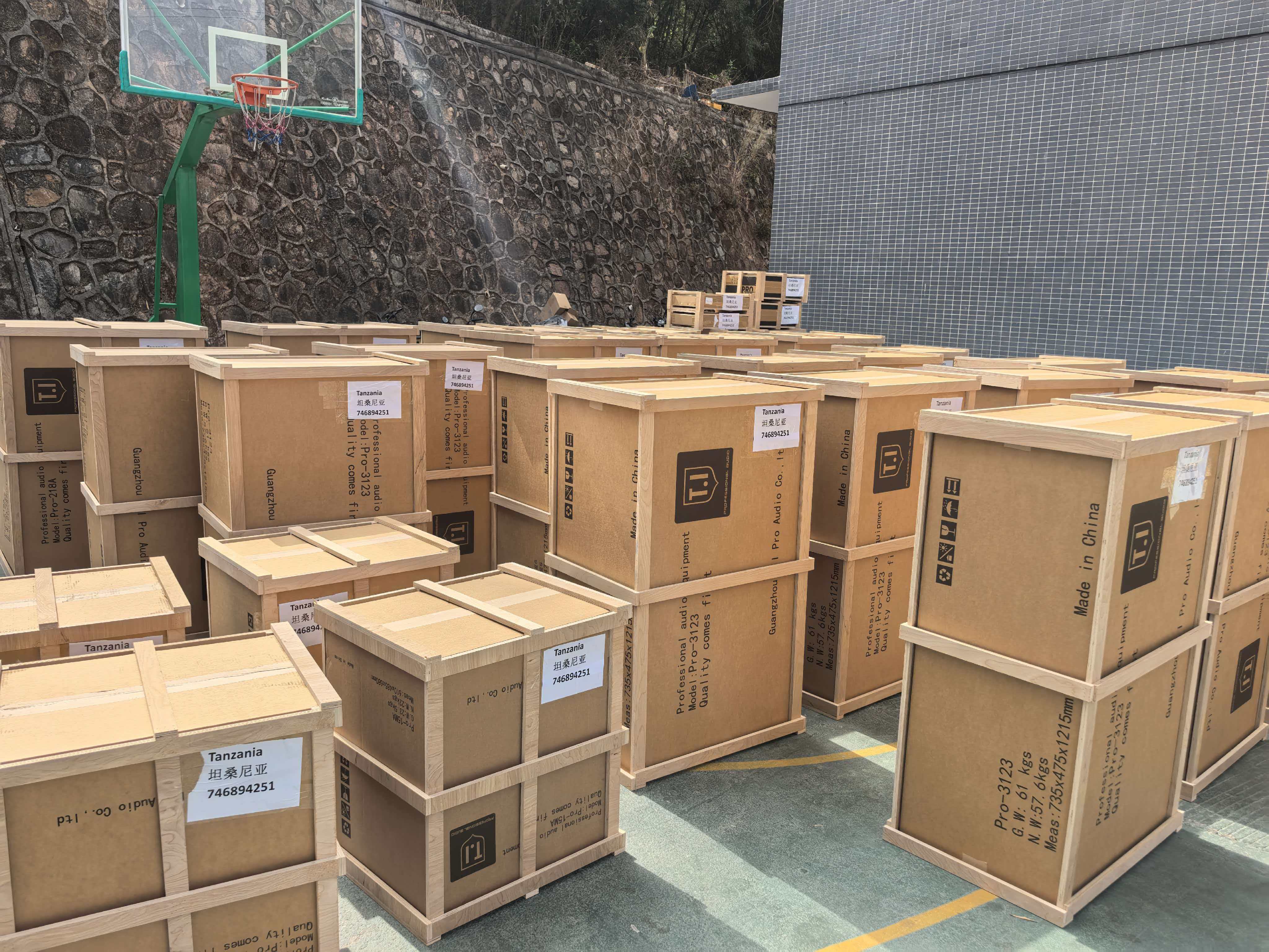 Pro-3123 Dual 12-Inch Line Array System has been shipped on schedule (3)