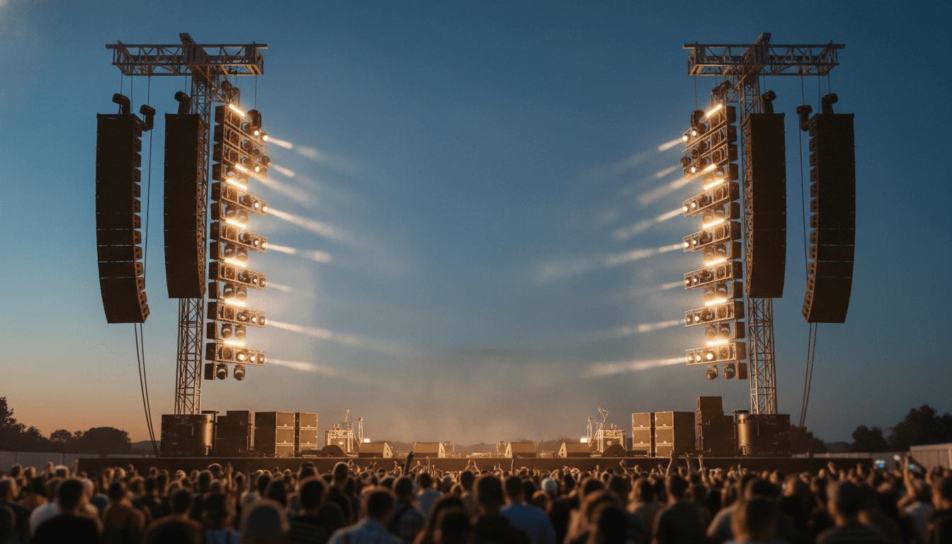 professional line array speakers