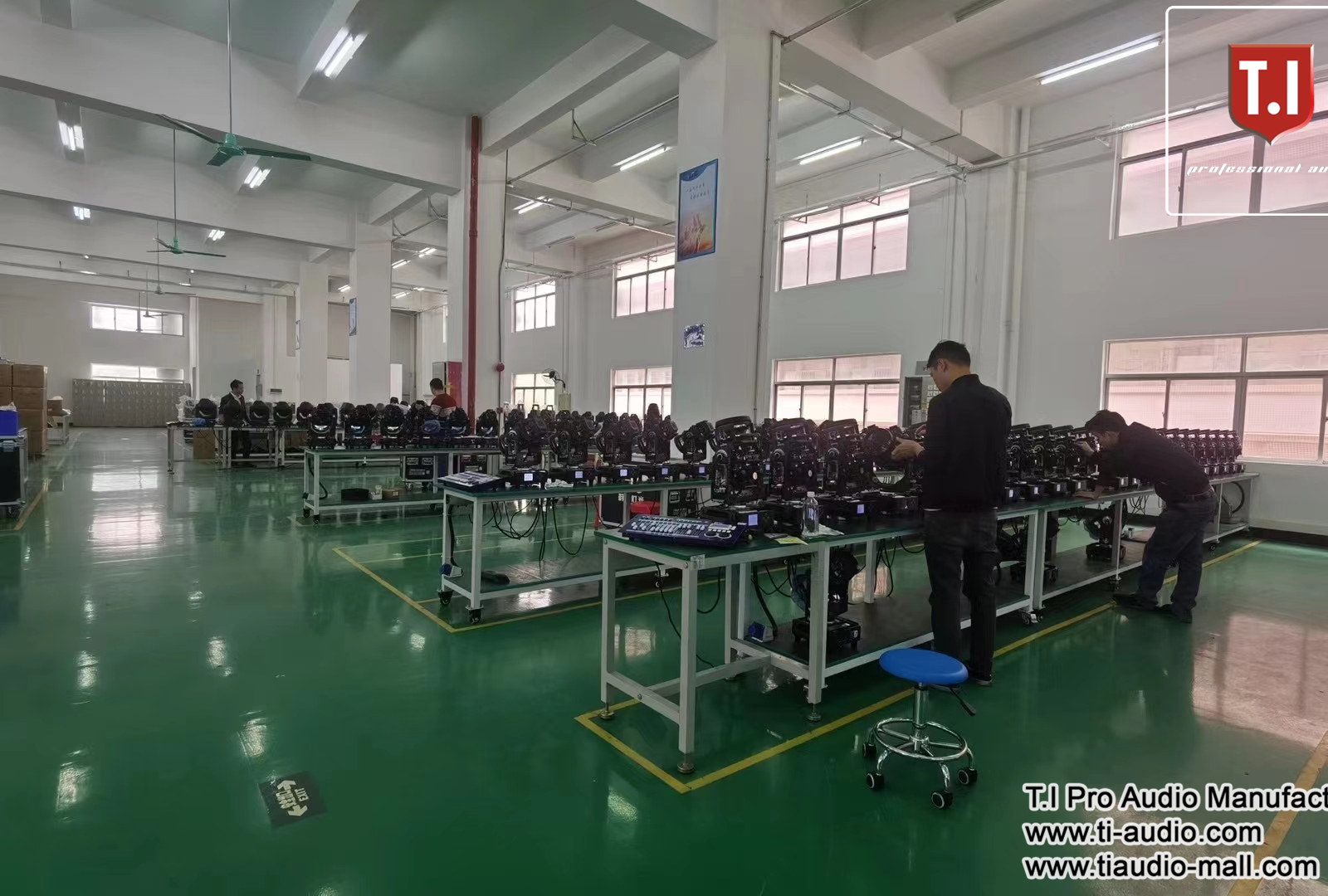 Fully solution plan in T.I Production factory line.
Sound system,stage lighting,stage truss,led screen fully one stop solution in T.I Factory.