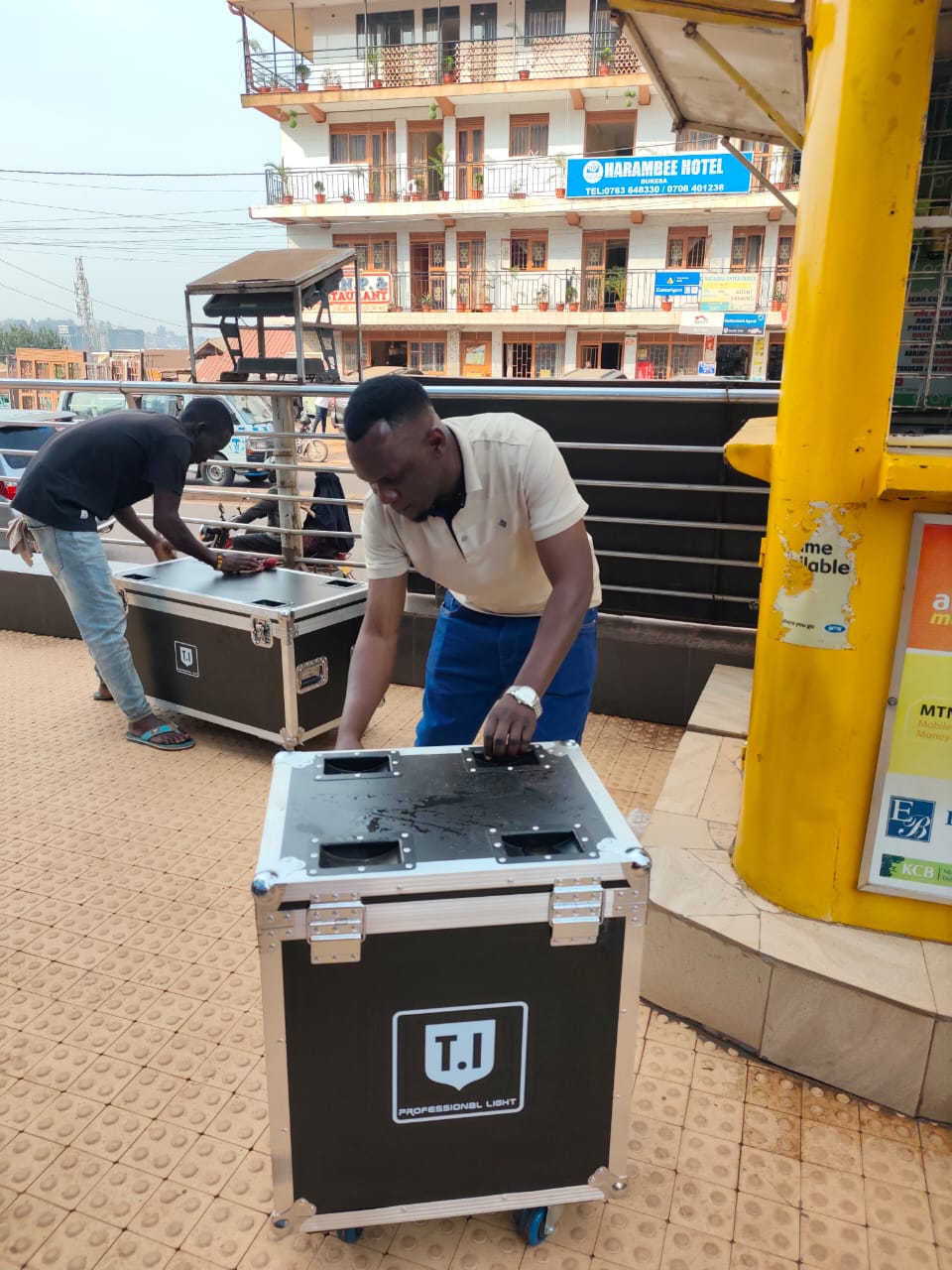 T.i international offloading equipment every week in Uganda