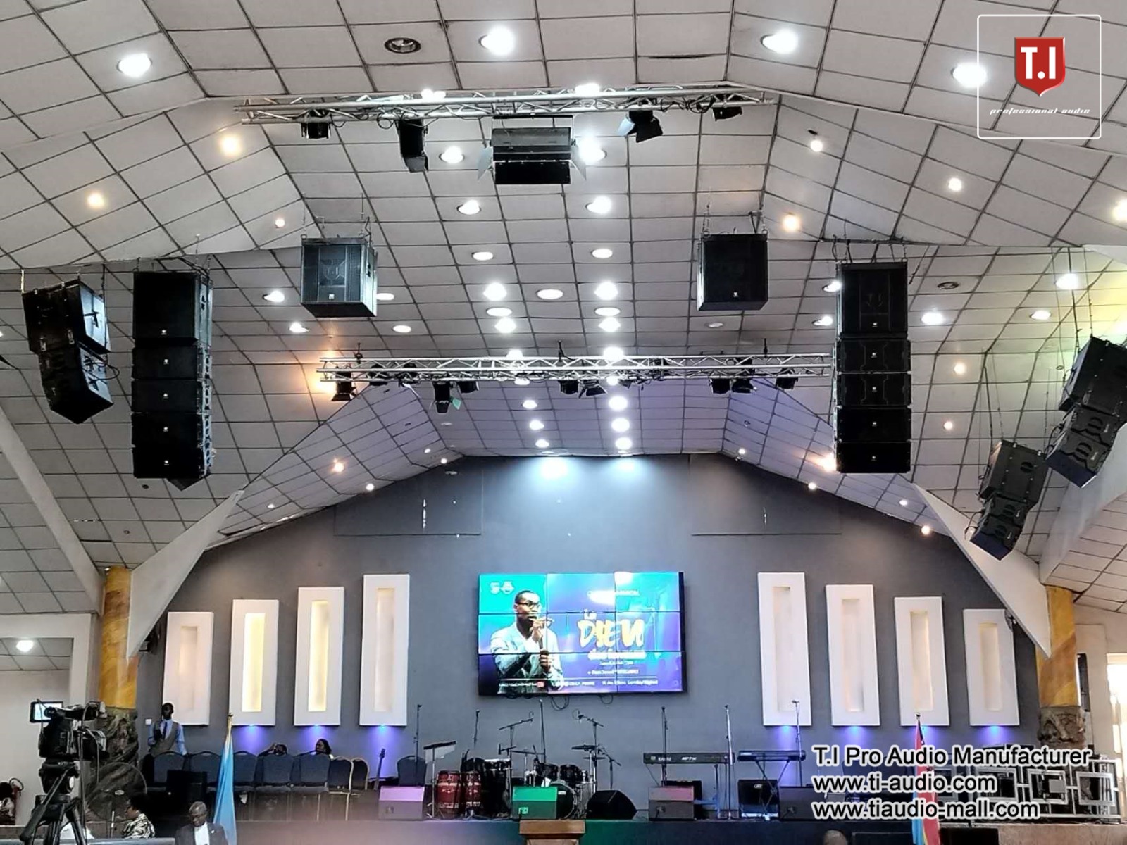 Church events in Congo with T.I sound system.
