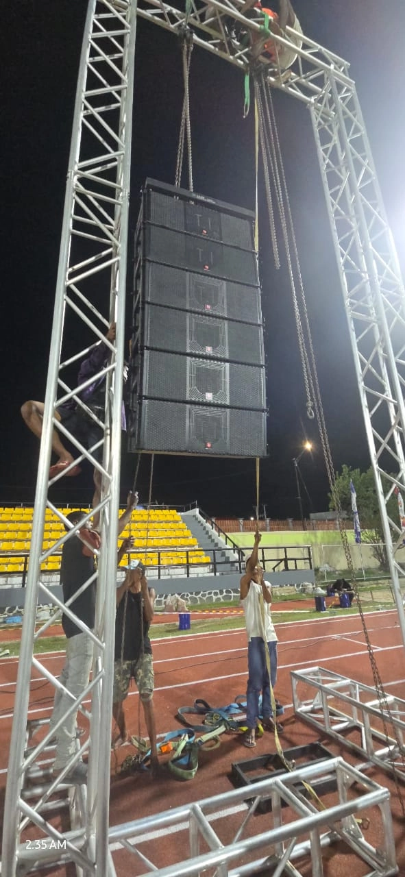 T.I Pro’s LA-210 Line Array System Lights Up CPLP Olympic 2025 Opening Ceremony in Timor-Leste!