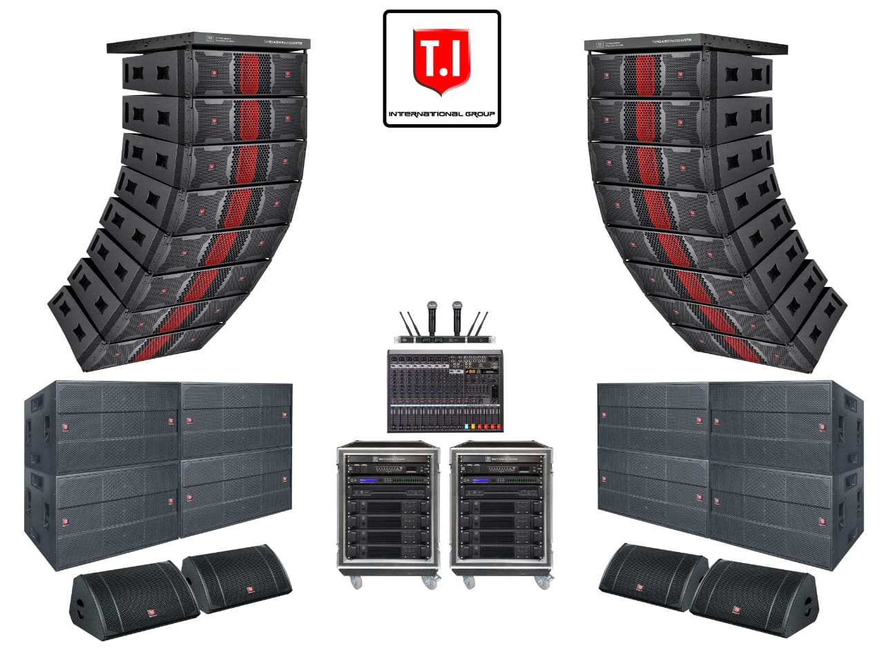 🔥 Upgrade to Pro Audio Excellence,T.I Audio Pro3123 Dual 12  3-Way Line Array ! 🔥