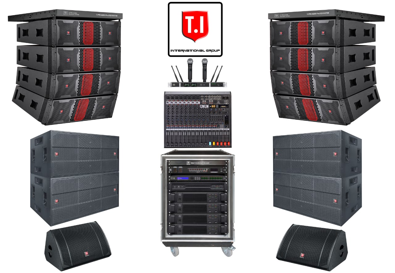 🔥 Upgrade to Pro Audio Excellence,T.I Audio Pro3123 Dual 12  3-Way Line Array ! 🔥