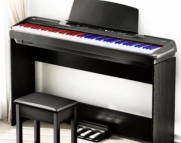 Accelerated Learning and Interactive Musical Journey with the Twin Piano Mode