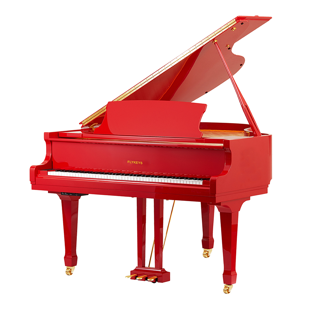 red grand piano