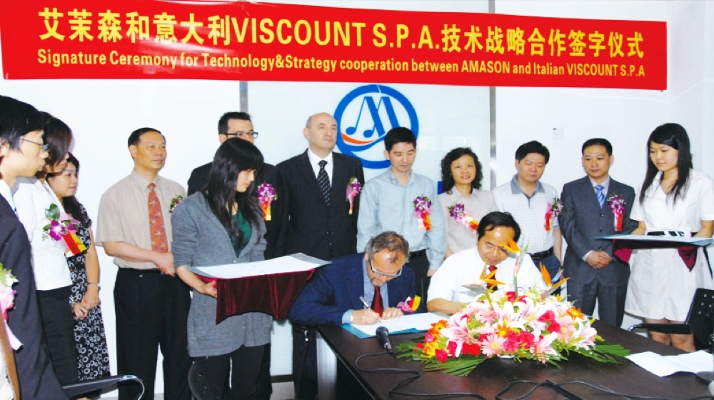 Amason-has-carried-out-technical-strategic-cooperation-with-Italian-VISCOUNT Amason has carried out technical strategic cooperation with Italian VISCOUNT