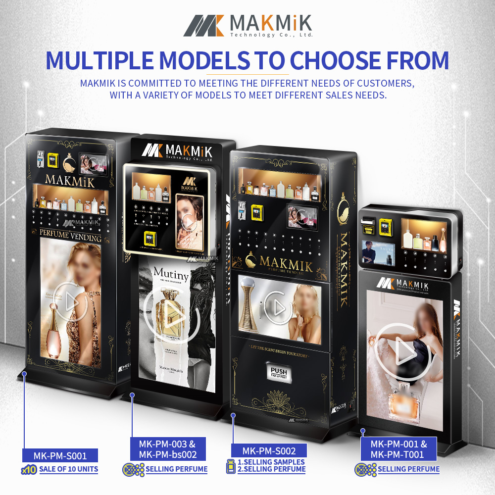 MAKMIK perfume vending machine series, suitable for various environments.