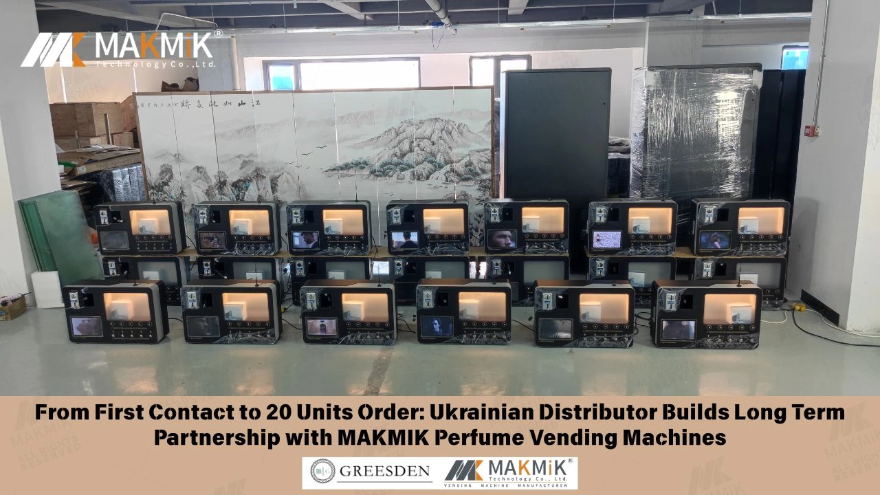 Distributeur ukrainien : commande de 20 distributeurs automatiques de parfums MAKMIK