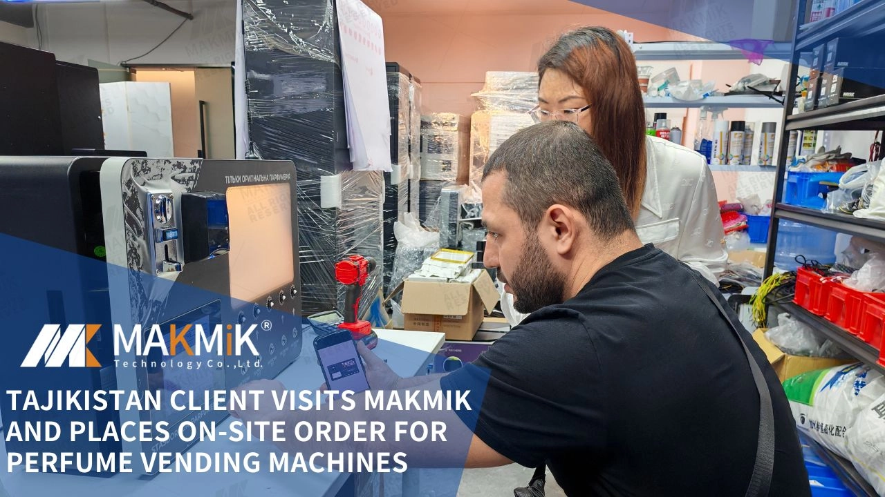 Tajikistan Client Visits MAKMIK and Places On-Site Order for Perfume Vending Machines