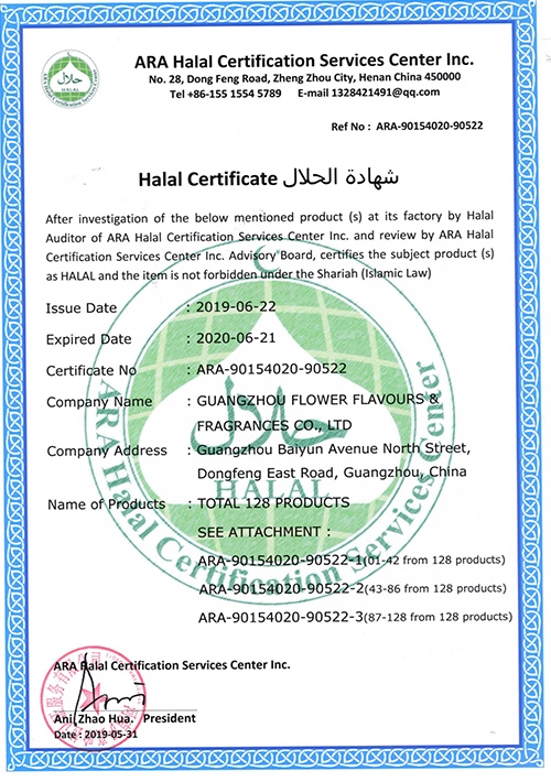 ARA Halal Certification Services Center Inc_ - LEUXSCENT