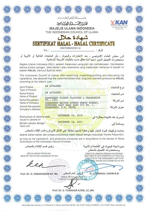 SERTIFIKAT HALAL - HALAL CERTIFICATE - LEUXSCENT