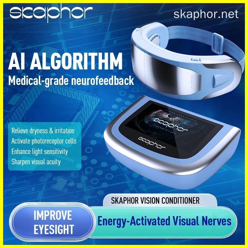 Skaphor Vision Revival Device - main Machine and eye mask - Skaphor