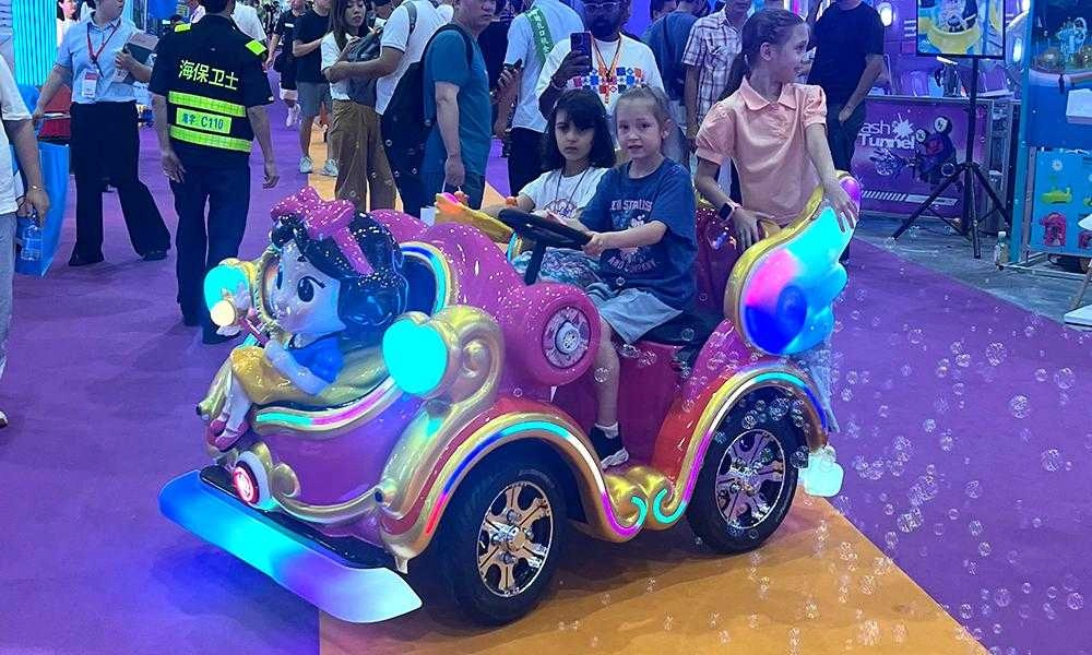2 kids riding magic princess  electric kids car - H.Q.Amusement