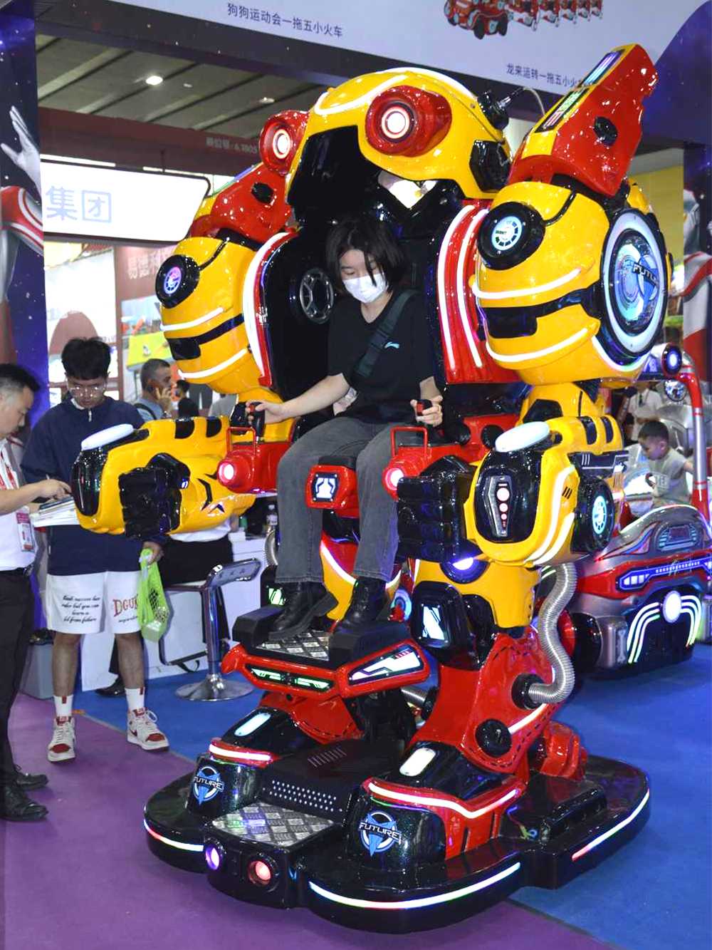 A girl experiencing the Yellow Future Warrior