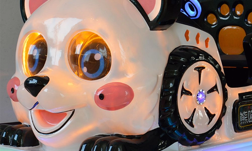 bing dwen dwen panda animal ride glossy fiberglass paint finish - H.Q.Amusement