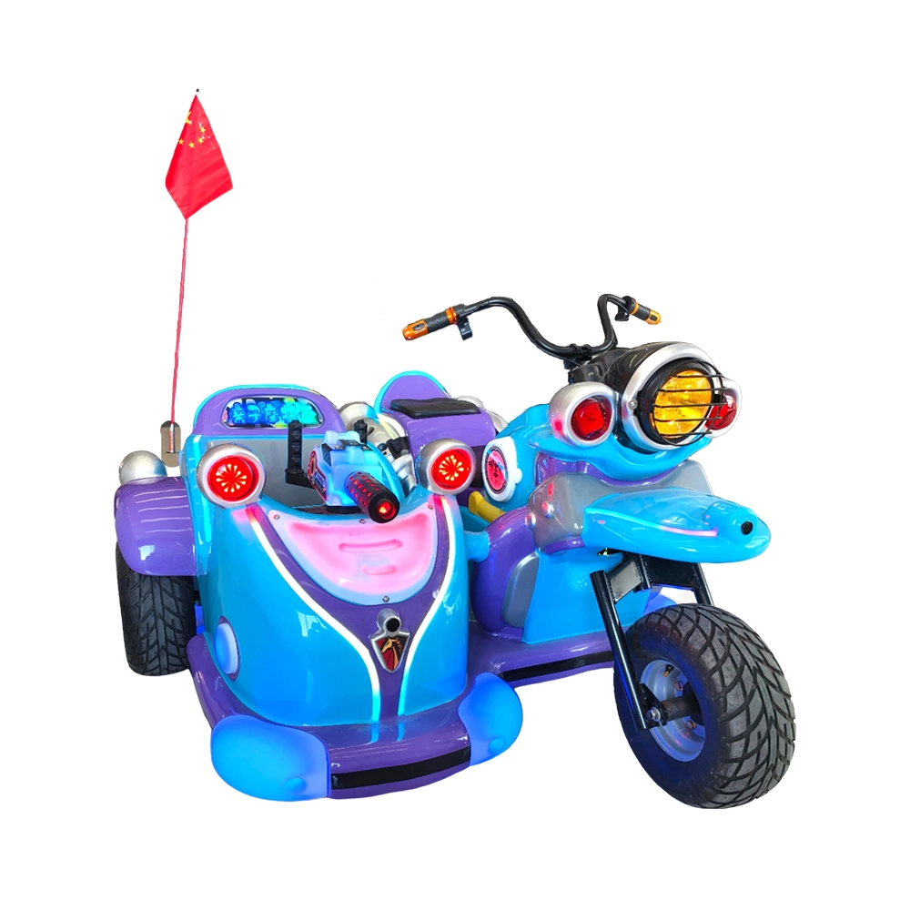 blue electric parent-kids motorcycle 3rd generation - H.Q.Amusement