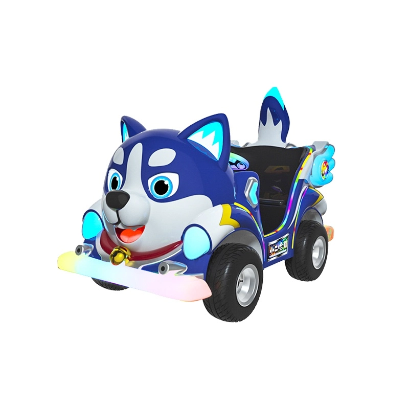 blue husky car animal kiddie ride - H.Q.Amusement
