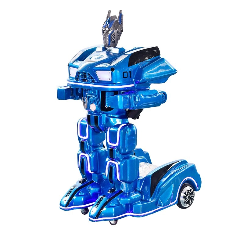 blue kiddie armored robot - H.Q.Amusement