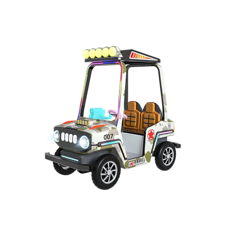 Camouflage White off-road fighting vehicle with top cover - H.Q.Amusement