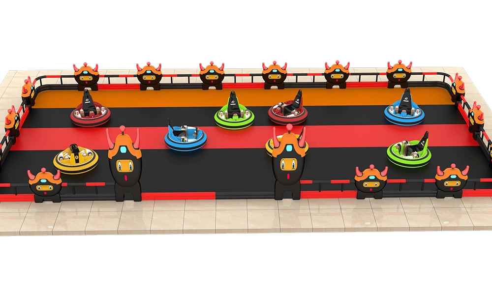 90㎡ Cartoon-Themed Bumper Car Play Zone (3) - H.Q.Amusement