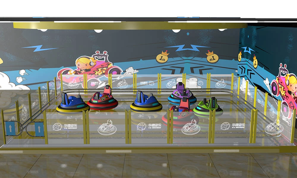 Design of a 120-square-meter spaceship bumper car area (2) - H.Q.Amusement
