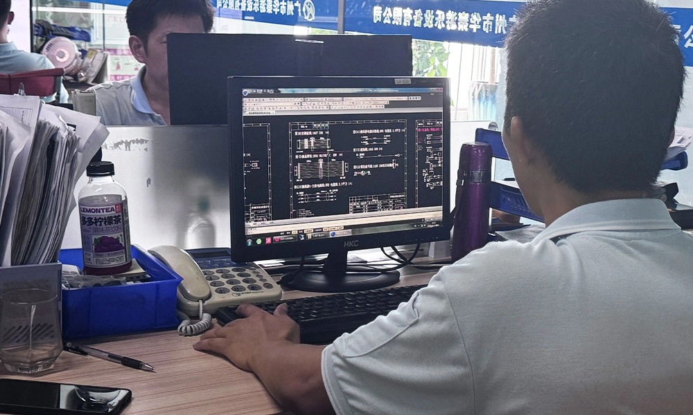 Engineer drawing the internal electronic circuit board of an amusement product - H.Q.Amusement