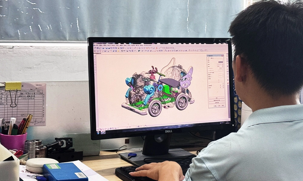 Engineers Developing the Structure of Amusement magic princess kid car - H.Q.Amusement