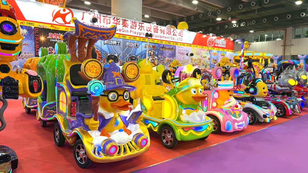 exhibition trackless train