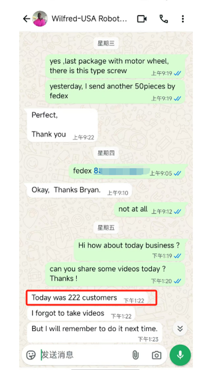 Feedback from American customers