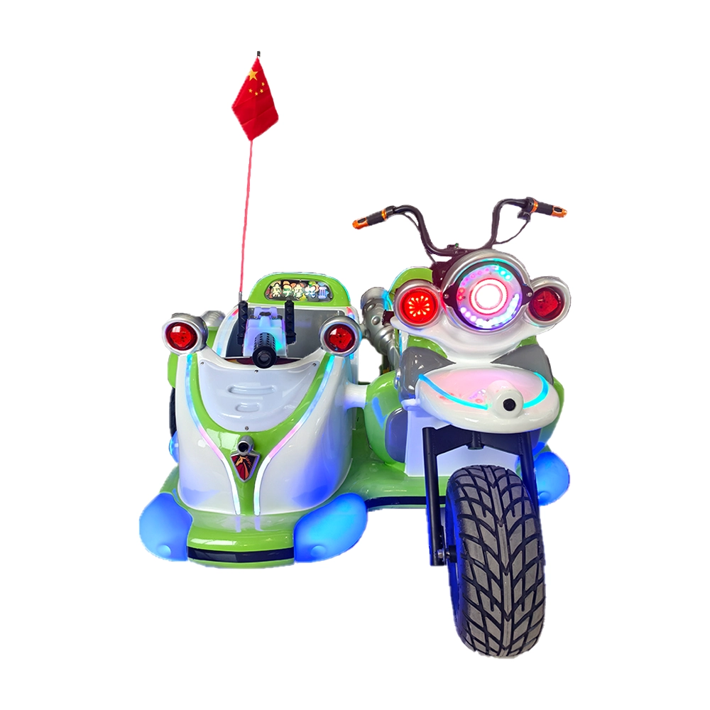 green electric parent-kids motorcycle 3rd generation - H.Q.Amusement