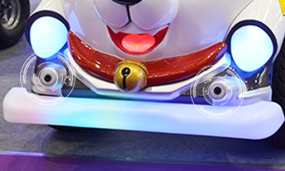 husky car animal ride Radar and Rotomolded Collision-Resistant Body - H.Q.Amusement
