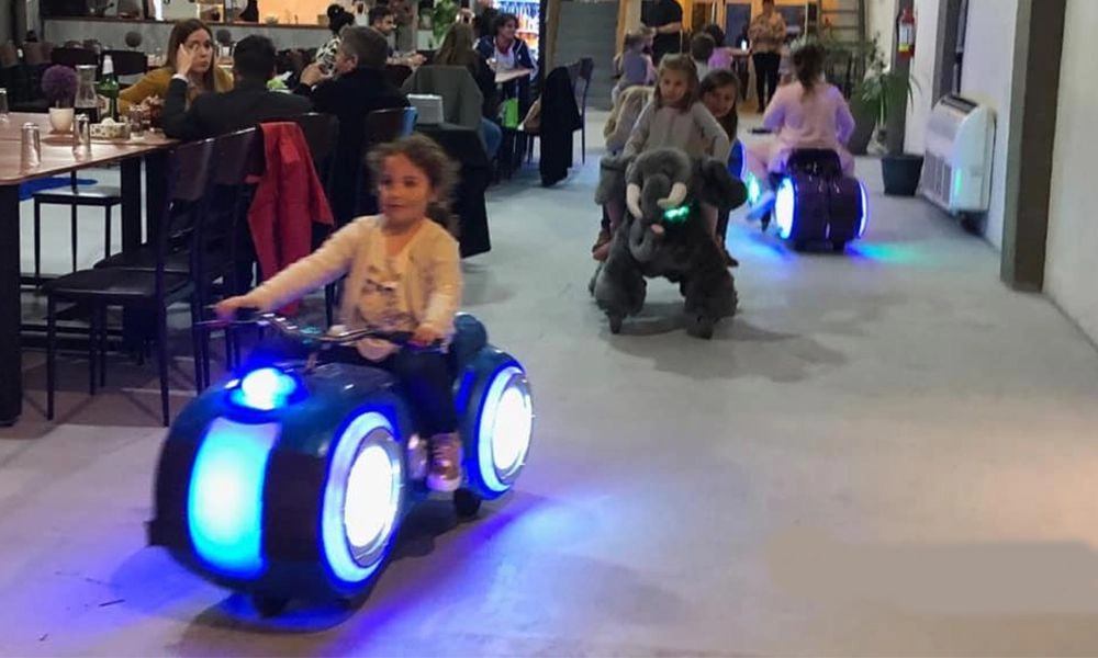 Indoor Restaurant Leisure & Entertainment Zone-Prince Moto for Kids - H.Q.Amusement
