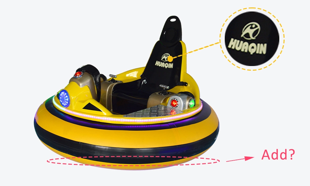 Initial version Huaqin logo Spaceship Inflatable Bumper Car - H.Q.Amusement