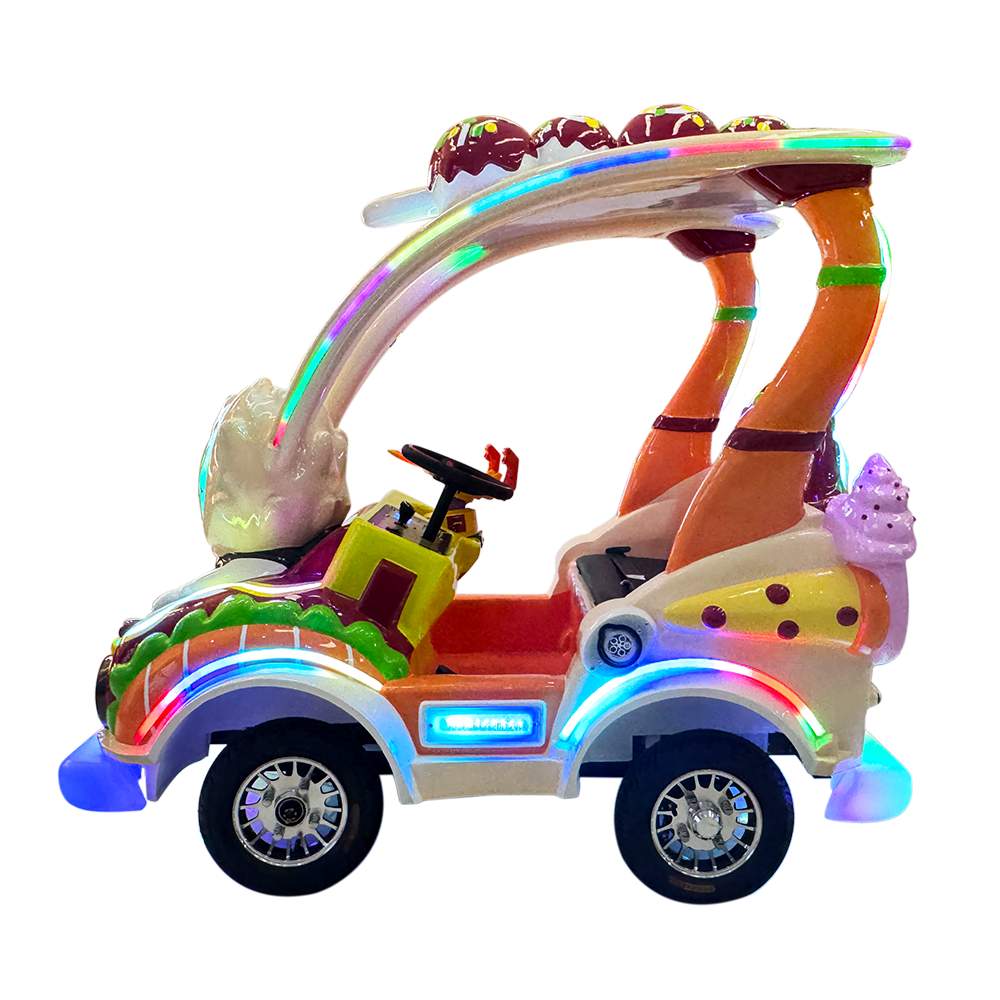 labubu ice cream four wheel kids car