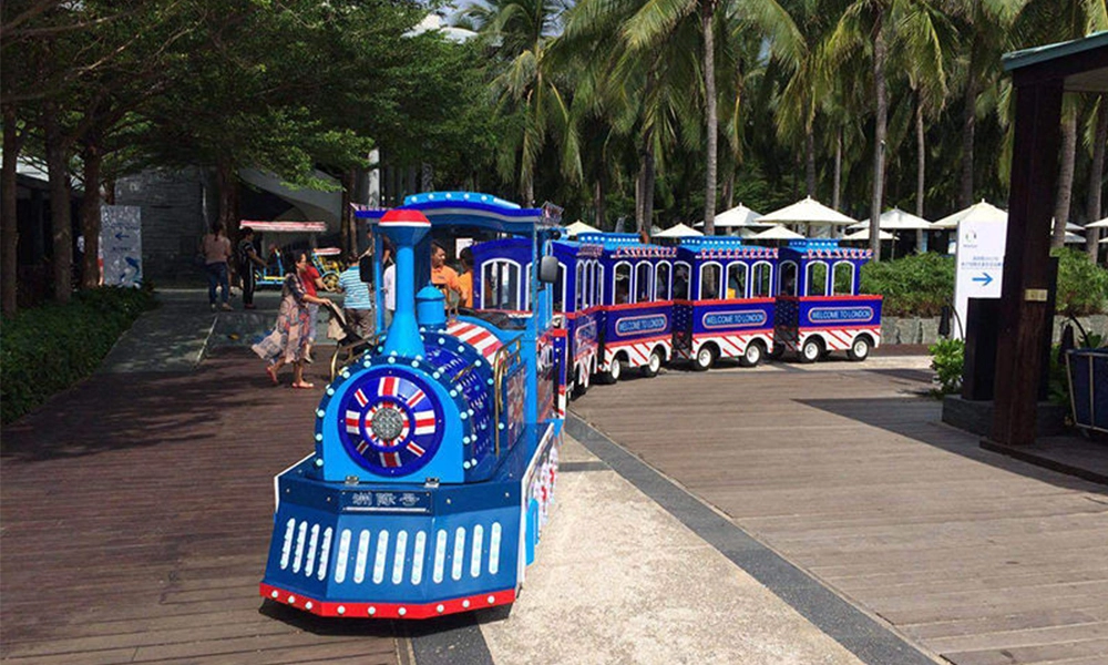 London trackless train at the vacation park - H.Q.Amusement