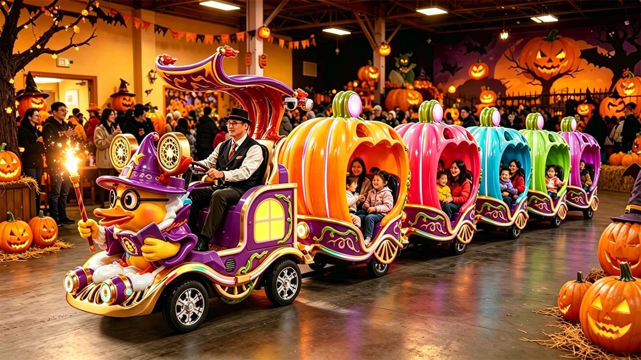 Magic Duck Halloween Trackless Train for sale - H.Q.Amusement