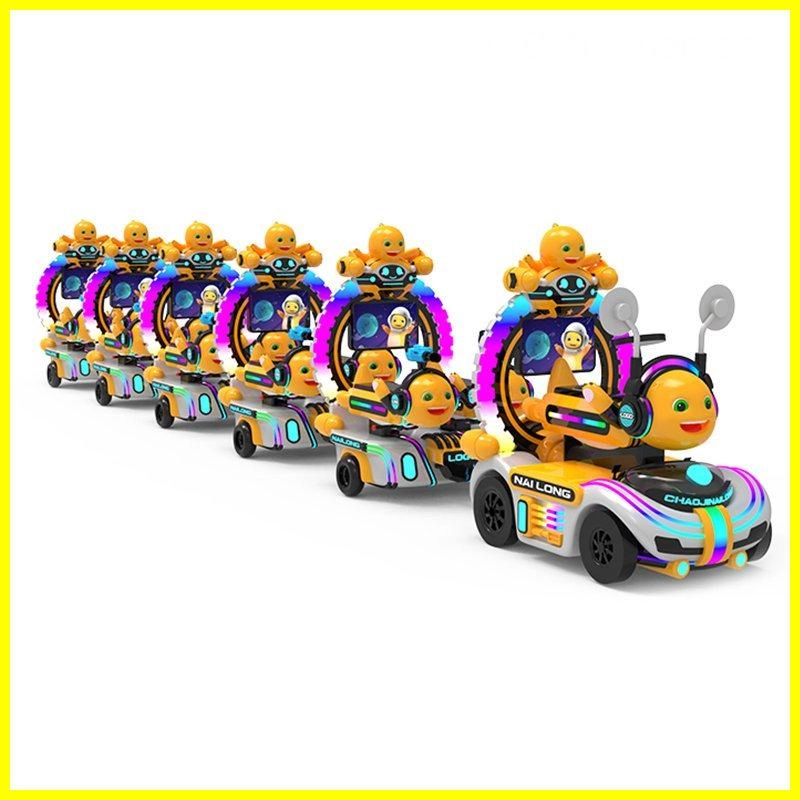 Nai Long Escort Little Train with game screen and bubbles (1) - H.Q.Amusement