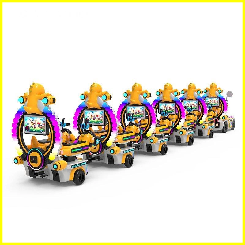 Nai Long Escort Little Train with game screen and bubbles (2) - H.Q.Amusement