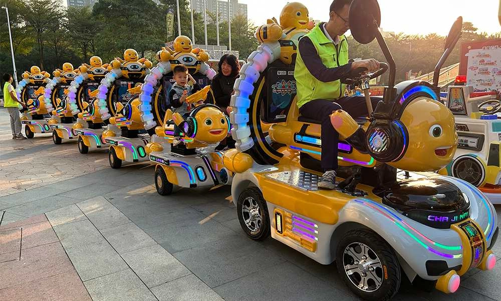 nailong escort trackless train rainbow LED lights - H.Q.Amusement
