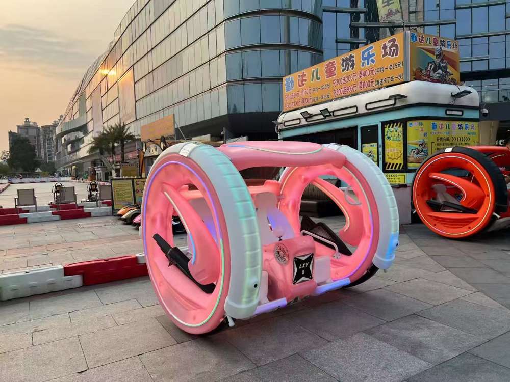 outdoor playground moonwalk car