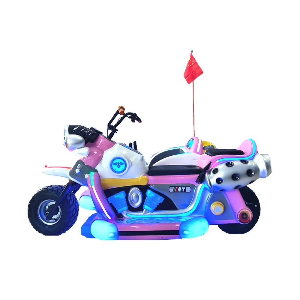 pink electric parent-kids motorcycle 3rd generation side view - H.Q.Amusement