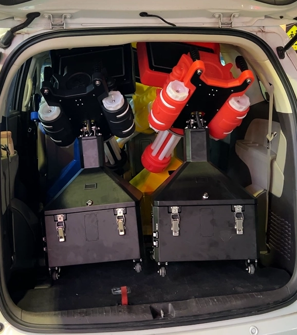 portable Sharpshooter fits perfectly into a car trunk - H.Q.Amusement