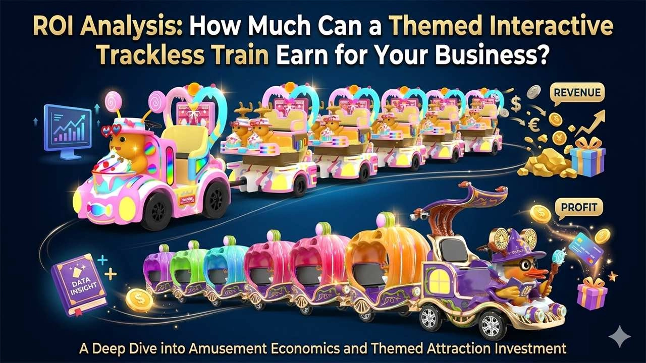 ROI Analysis How Much Can a Themed Interactive Trackless Train Earn for Your Business - H.Q.Amusement